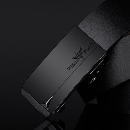 Emperor Paul Belt Men's Genuine Leather Belt Alloy Buckle Waistband Guangzhou Belt Men's High-End Wholesale