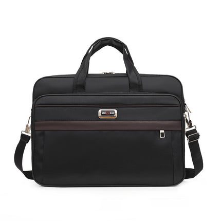 Cross-border Satchel Apple Computer Bag Men's Waterproof Business Briefcase Large Capacity Shoulder Bag Women's Document Bag Wholesale