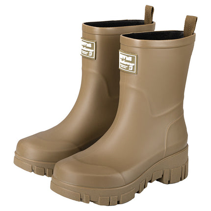 Cross-border Fashion Rain Boots Women's Thick-soled Wear-resistant Non-slip Water Shoes Korean-style Mid-high Camping Rain Boots Waterproof Car Wash Shoes