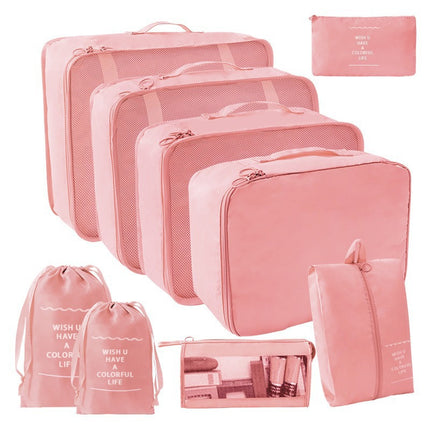 Factory direct travel portable waterproof and dustproof storage bag seven-piece clothing packaging multi-grid finishing bag large capacity