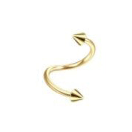Stainless steel S rod spherical outer tooth 1.2 rod lip ring lip nail ear bone nail lip nail round head pointed cone head human body puncture ornaments
