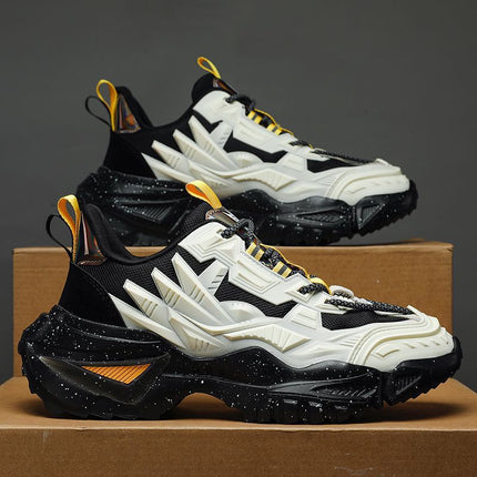 Sports Shoes Shoes Men's 2025 Autum Men's Thick-Soled Sports and Leisure Popular Trbottomy Brand Hong Kong Style Shoes
