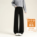 Black [spring and autumn-nine-point pants] / M