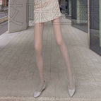 Stewardess gray / Export style long knee socks ( 70-140kg )