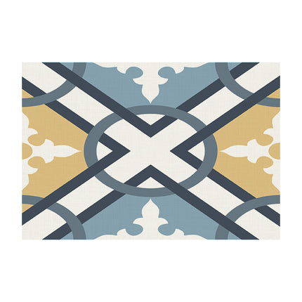 Temu Cross-Border New Product Ins Style Small Fresh Placemat Digital Printing Square Insulation Mat Restaurant Table Mat Wholesale