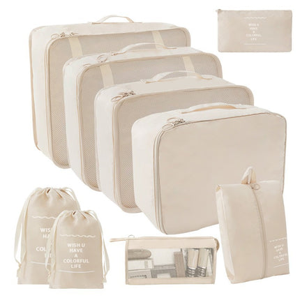 Factory direct travel portable waterproof and dustproof storage bag seven-piece clothing packaging multi-grid finishing bag large capacity