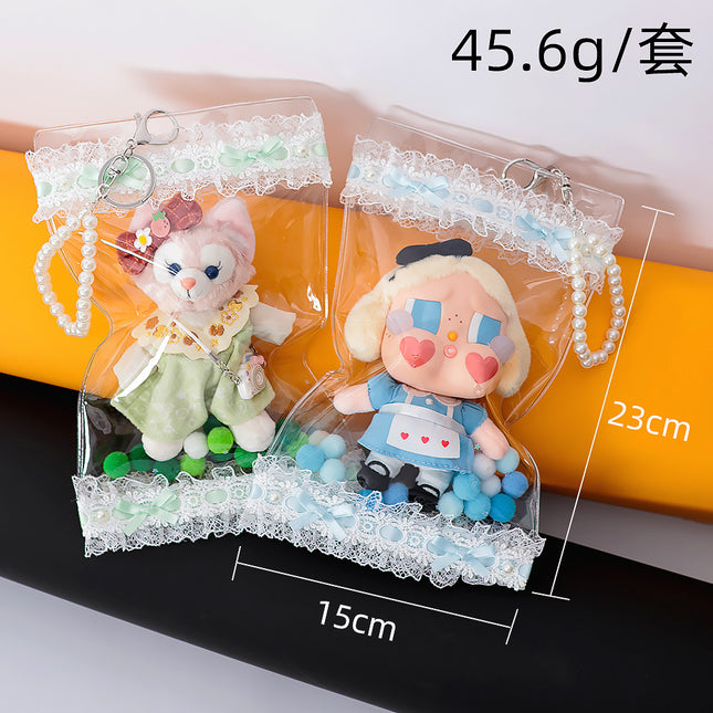Transparent Cute Storage Bag with Dust Cover / Sac de rangement transparent mignon avec housse anti-poussière