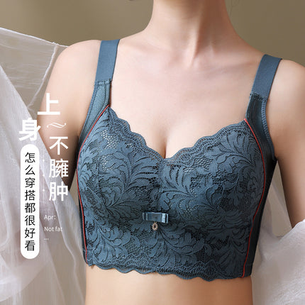 Adjustable Auxilum Straightening plus size Underwear Women's chubby girl Courtyard Bra Large Chest Small Thin