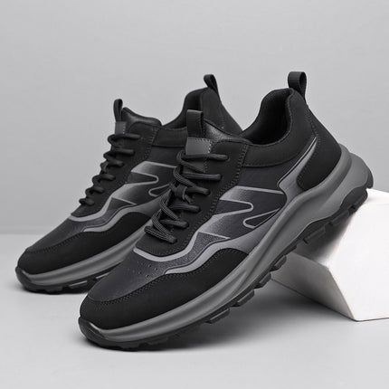 New Leather Men's Shoes, Casual Shoes, Sports Trendy Shoes, Men's Sports Thick-Soled Trendy Sports Shoes, Drop Shipping