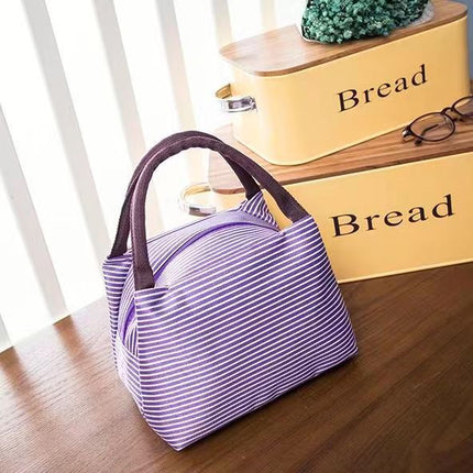 Oxford cloth printed lunch box bag new fashion casual ladies portable lunch bag hand mummy bag cartoon cute
