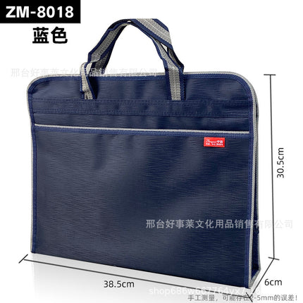 Multi-functional Briefcase Storage Handbag File Bag Large Capacity Meeting Bag Business Office Storage File Bag