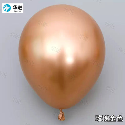Cross-border wholesale 2.8g 12-inch metal balloon birthday decoration balloon wedding arrangement metal latex balloon