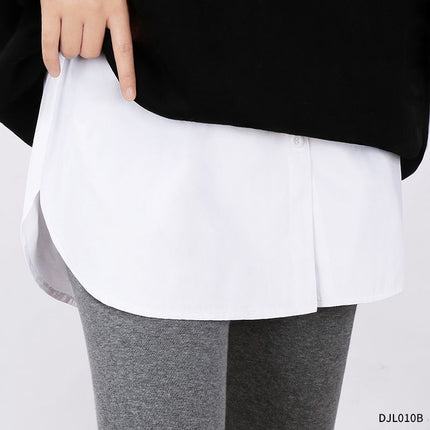 Versatile Short Skirt Women's Sweatshirt Layered with Inner Hem Covering Crotch and Butt Curtain Bottoming Artifact Half Skirt Fake