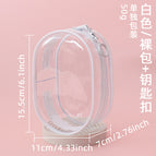 White/naked bag + keychain
