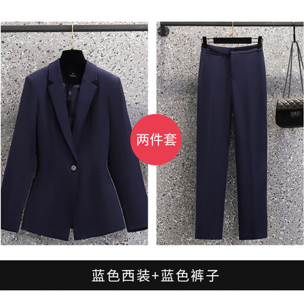 Professional suit Women's Autumn and Winter Suit Dress Temperament Beauty Salon Work Clothes High-end Sales Department Front Desk Suit Fixation