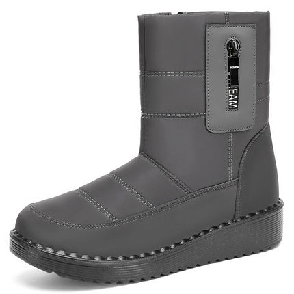 Cotton Shoes 2026 Winter Long Cotton Boots Polyurethane Fleece-Lined Thickened Long Boots Cross-Border Warm Sports Snow Boots Wholesale