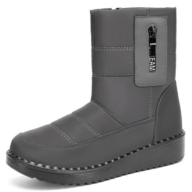 Cotton Shoes 2026 Winter Long Cotton Boots Polyurethane Fleece-Lined Thickened Long Boots Cross-Border Warm Sports Snow Boots Wholesale