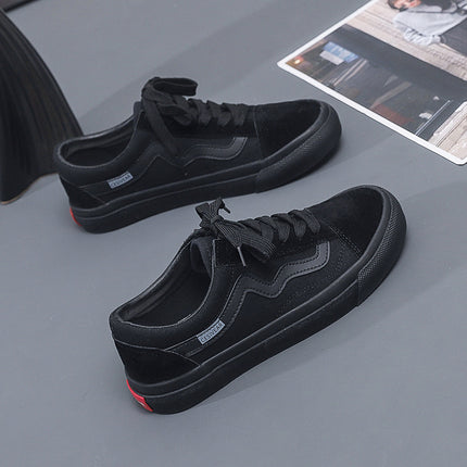 Ins Canvas Shoes for Male and Female Students Korean Version 2025 Autum New Flats Versatile Sports Shoes Flats Popular Sneakers