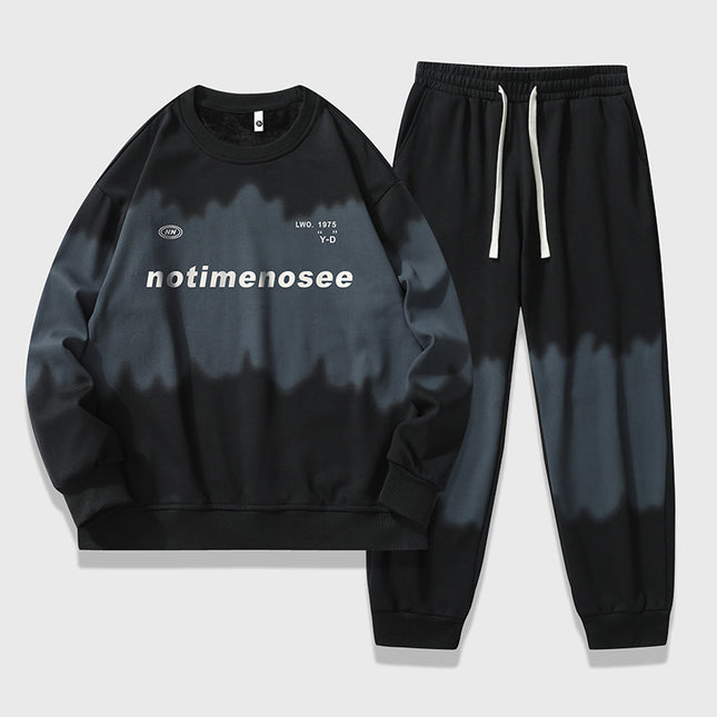 Casual Sports suit Men's Spring and Autumn Fashionable Brand Men's Sweat Sports Foot Pants with Fashionable Casual All-Match