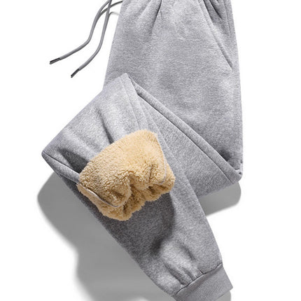 2025 New Winter Velvet Thickeneded Slim Fit Leggings Sweatpants Cashmere Elastic Casual Sports Pants
