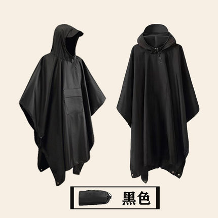 Raincoat Cloak Outdoor Adult Fashion Men and Women Hiking Electric Motorcycle Riding Portable Waterproof Poncho