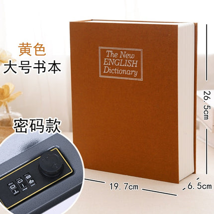 Book Safe Piggy Bank Large Password Box with Lock Banknote Piggy Bank Child Cute Creative Birthday Gift