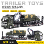 Green Alloy Car Military Trailer with Dongfeng Car