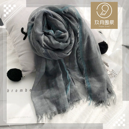 Foreign trade surplus goods clearance pick up multi-style cotton and linen scarf women's scarves literary retro long shawl scarf women