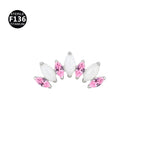 Teeth m0.9 / Pink zirconium + white jade [head only]