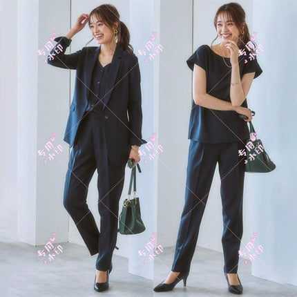 Suit Set 2026 Summer Thin Style Petite Casual Vest Suit Casual Pants Professional Suit Three-Piece Set