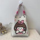 Cute princess carrying bag