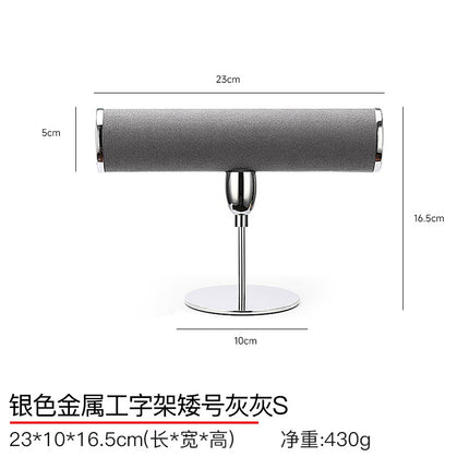 Hongtai Light Luxury Metal Bracelet Jewelry Display Stand Stand Bracelet Microfiber Jewelry Display Props in stock Wholesale