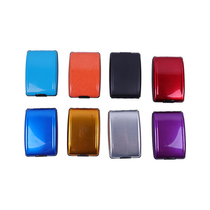 Rfid Aluminum Alloy Card Holder Multifunctional Aluminum Bank Card Holder Stylish Wallet Money Clip Bank Card Business Card Case Card Holder