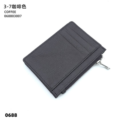 Double-sided Driver's License Multi-card Slot Genuine Leather Zipper Card Bag Top Layer Cowhide Men's Thickened Light Luxury Women's Small Coin Purse Case