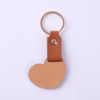 Beech leather buckle heart shape