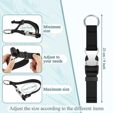 Luggage Buckle Safety Fixed Strap Backpack External Lanyard Packing Strap Strap Metal Webbing