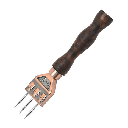 Stainless Steel Ice Chisel Three-Pronged Ice Cone Bar Ice Crushing Tool Ice Ball Ice Cutting Skull Three-Pronged Halberd Cone Head