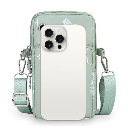 New Casual Small Satchel Oxford Cloth Shoulder Bag Summer Wrist Bag Arm Bag Neck Small Bag Multi-layer Mobile Phone