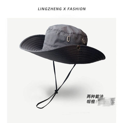 Fishing hat men's sun protection sun hat mountaineering hat men's summer UV protection sun hat summer fisherman hat