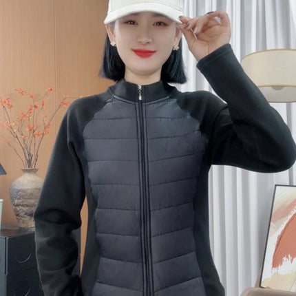 Yulan Spring Graphene Wool Cotton Jacket Women's Short Style 24 Slim Fit Yoga Sports Outdoor Warm Slim Short Style