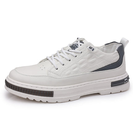 2023 new men's shoes sports casual inner height men's leather shoes small white shoes fashion trend men's shoes wholesale