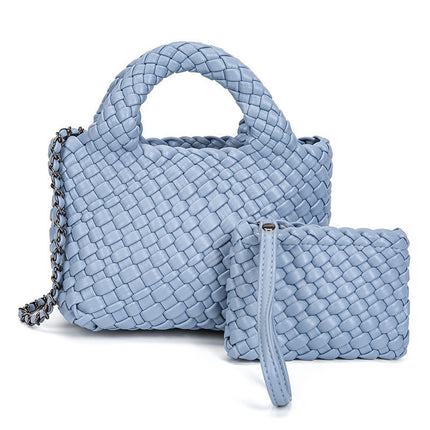 PU Woven Chain Mini Bag Women / Mini Sac Chaîne Tressé PU Femme