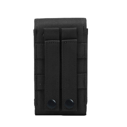 Outdoor Tactical Double-Layer Mobile Phone Bag 6.8inch Power Bank Storage Bag Notepad Hanging Bag Vest Edc Bag Waist Hanging Bag