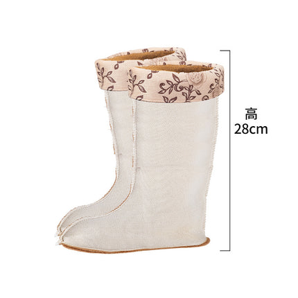Winter rain boots fleece-lined inner cover warm liner thickened long fleece cover high fleece rain boots cotton cover plush socks cover