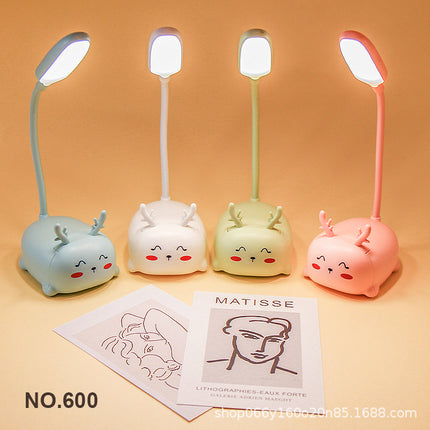 Factory direct creative cute girl heart mini small table lamp led bedroom bedroom bedside eye protection night light