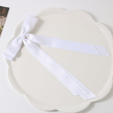 Yang Zi's Same Style Large Retro Ribbon Bow Hairpin for the Back of the Head, Super Fairy Elegant Hairpin Spring Clip Hair Accessory