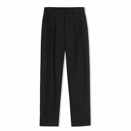 High-Quality Semi-Elastic Summer Thin Straight Loose Drape Sports Dance Floor-Length Pants Unisex Trousers Dress Pants