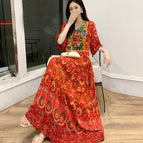 Twelve flowers. / XXL (65.00 kg-75.00 kg can wear)