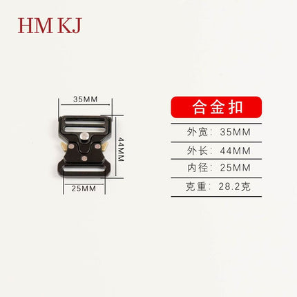 Metal belt buckle Cobra tactical socket zinc alloy buckle luggage hardware accessories safety buckle belt adjustment