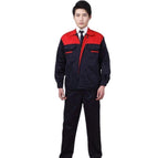Navy Blue Red Shoulder Suit / 165/M